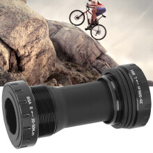 Straßen- und Mountainbike-Tretlager 1,37x24T Aluminiumlegierung 68–73 mm schwarz