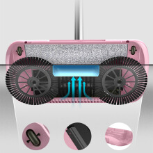 2-in-1 Staubsauger-Besen 750g Rosa Handgeführte Kehrmaschine Reinigungsspieler
