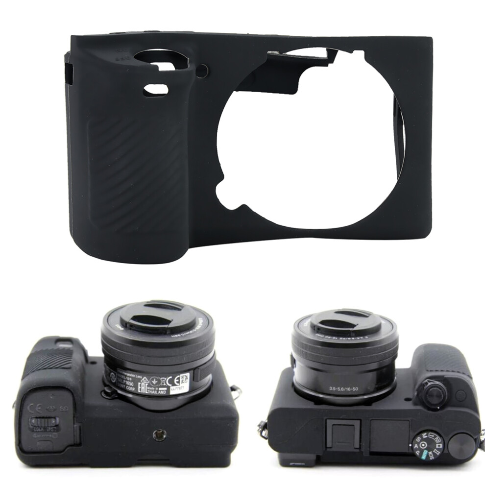 Durable Soft Silicone Camera Cover For Sony A6500 Camouflage Black 6931363436578