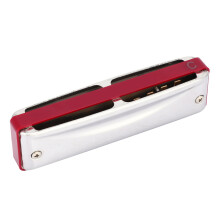 KONGSHENG 10 Hole 20 Tone Blues Harmonica in C, Purple-Red, 136g