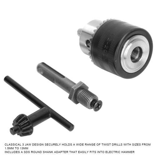 1,5–13 mm 1/2-20UNF Schlüsselfutter + SDS-Schaft 2