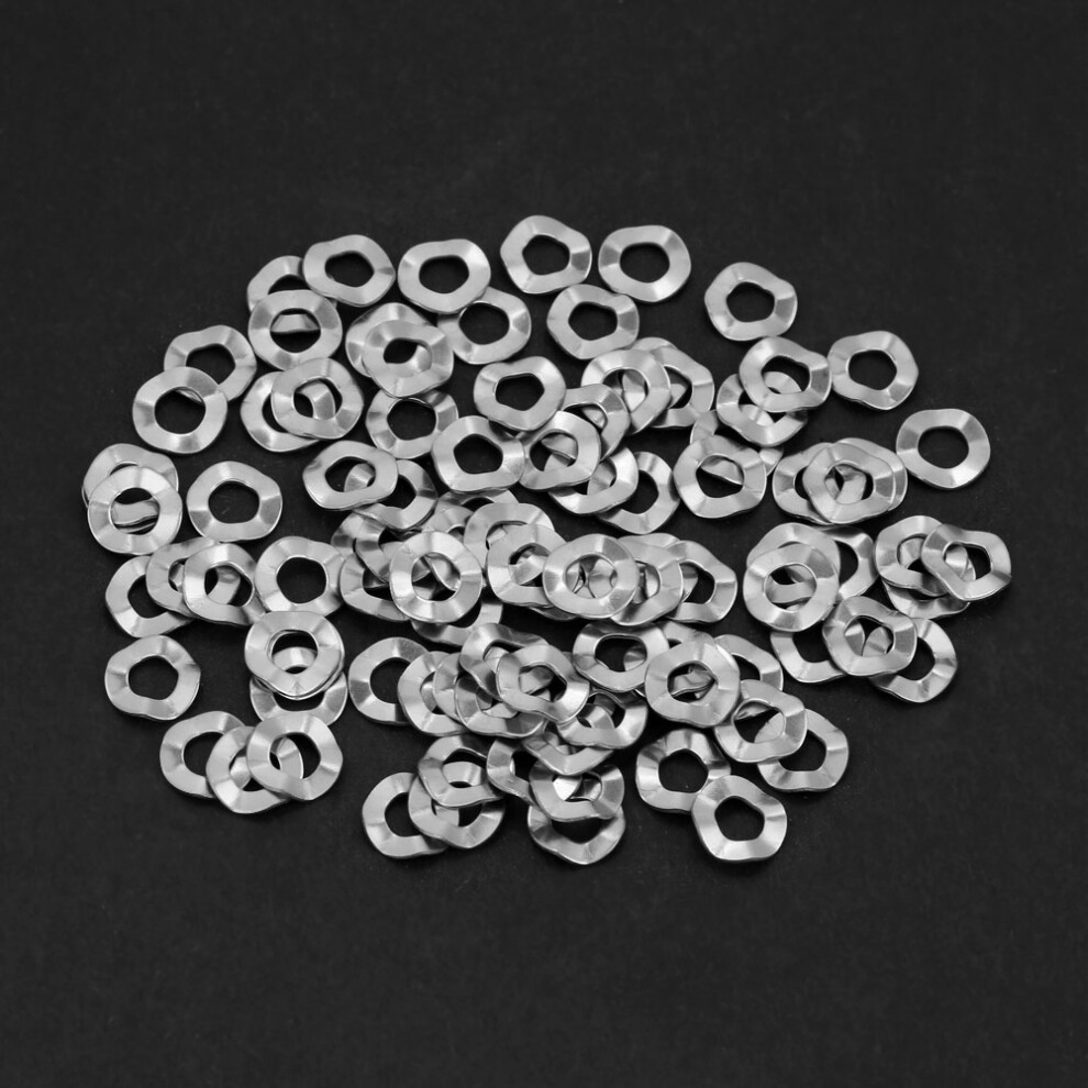 Stainless Steel Wave Gasket Lock Washers 100Pcs For Mechanical & Auto Repairs 9461363439561