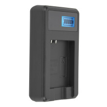 NB-6L 1-Batterie 1-Slot USB-Ladegerät Schwarz