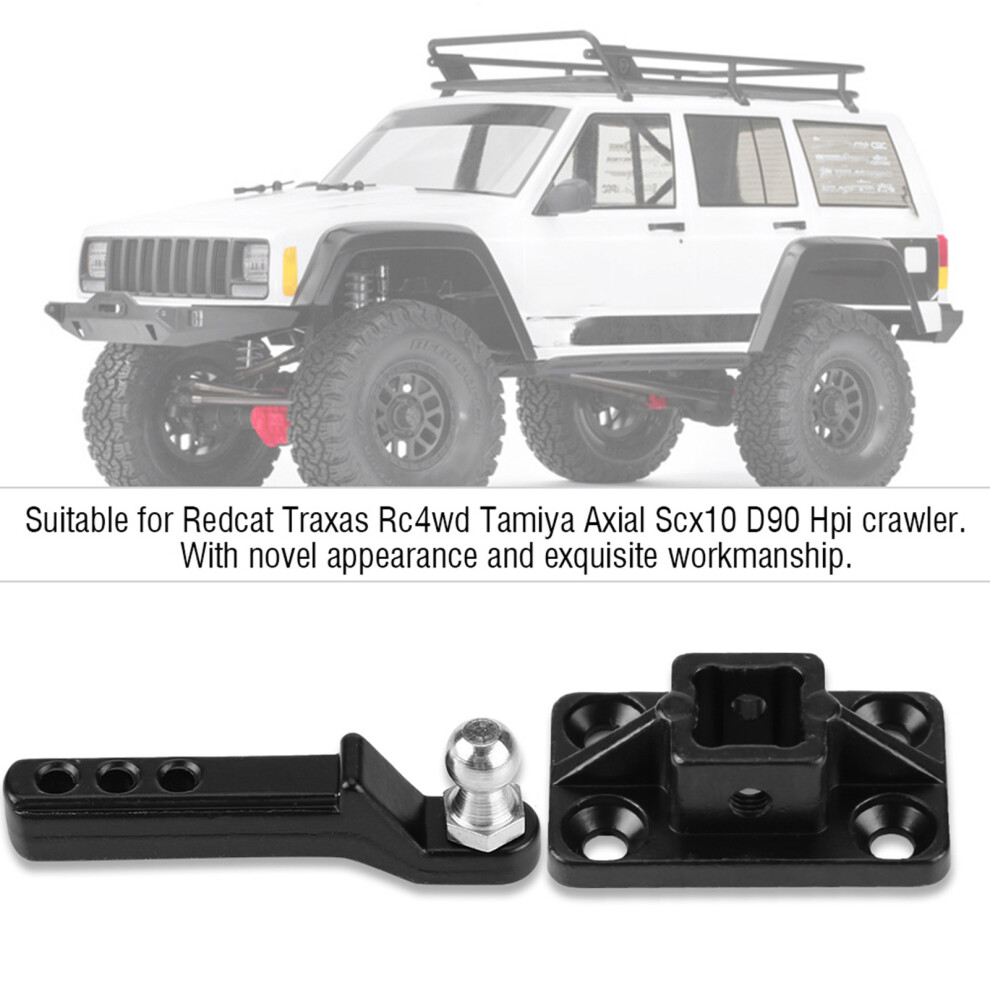 Rc Metal Tow Hook For Axial D90 Scx10 Trx-4 Rc Car Trailer Heavy Duty Fit Black 8281363441576