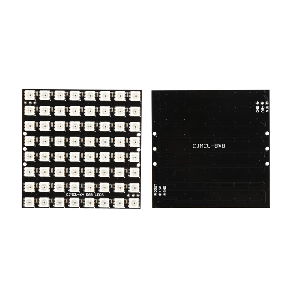 64 Digit Rgb Led Display Module With Ws2812 5050 Full Color Driver And 5V Power 8721363443045