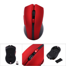 2.4GHz Wireless Optical Gaming Mouse Red, 2400DPI, Lightweight, Portable