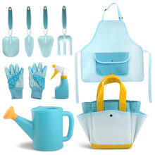 Kids Gardening Tools 6Piece Set For Toddlers Rake Shovels Watering Can Gloves Bag Portable Outdoor Garden Toys
