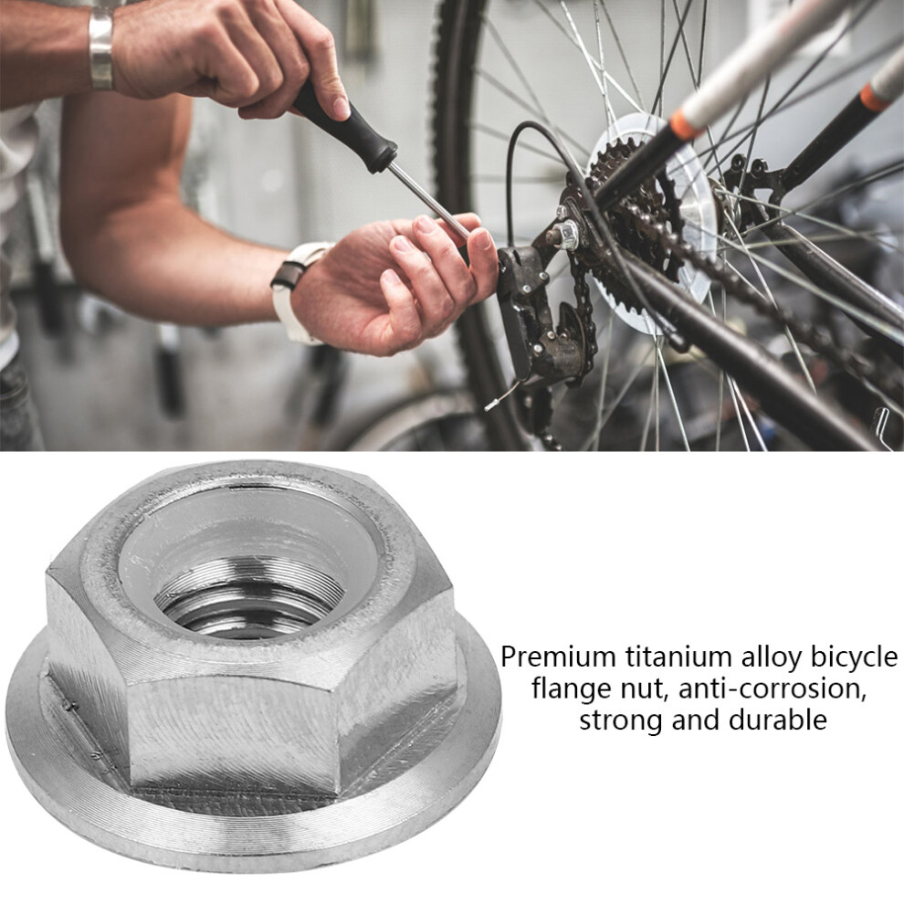 Titanium Flange Lock Nut M6x1.0 M5 M8 M10 M14 For Bicycle & Motorcycle Use 7901363445176