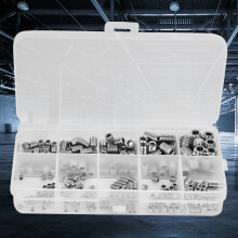 Headless Concave End Set Screws 245Pcs Stainless Steel Hex Socket Fasteners