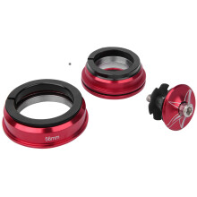 Ersatz-Gabel, Vorbau, Steuersatz für Fahrrad, Aluminiumlegierung, 44mm-56mm (Rot)