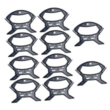 Cord Winder Rope Organizer Kit 10 Pcs Black 12.0 x 9.1 x 0.75 cm For Kite Lines, String Lights