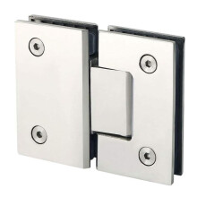 Glass Door Hinge 180 Degree Stainless Steel Replacement Parts For Shower Doors And Cabinet Showcases