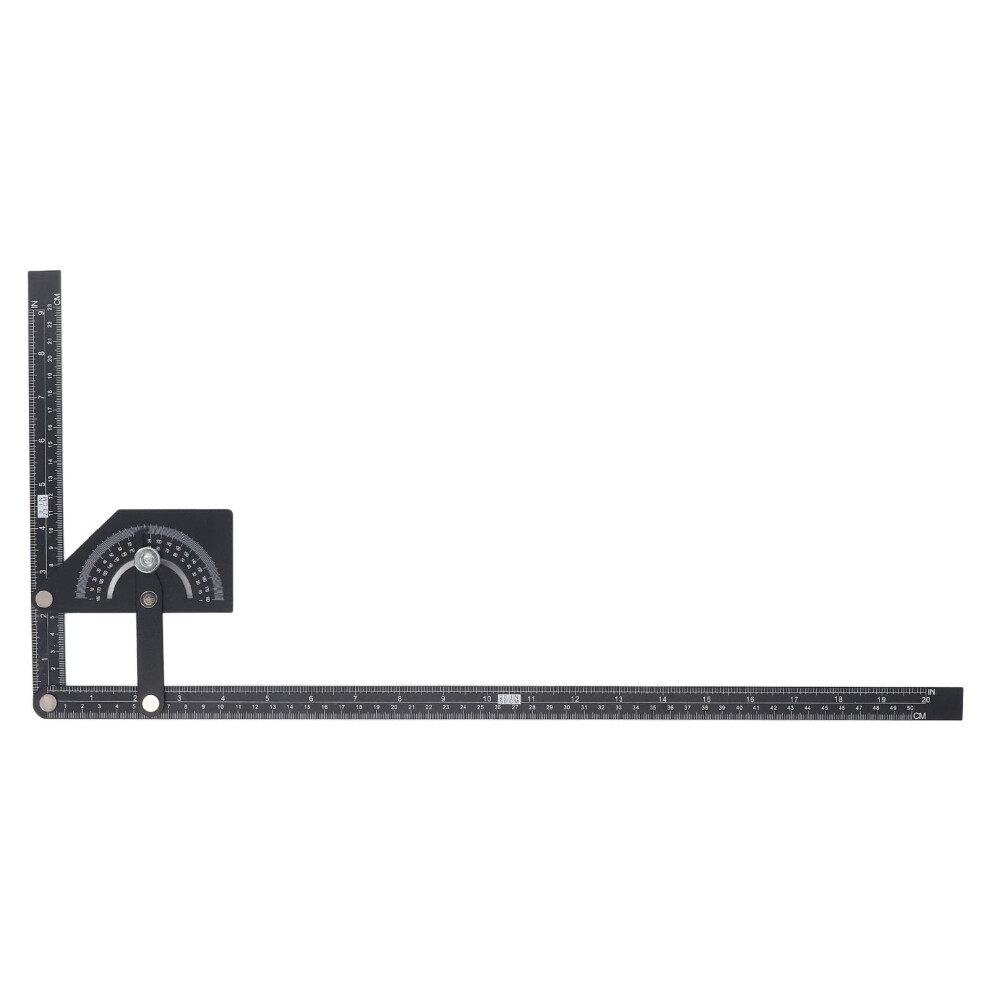Angle Finder Protractor Aluminum Universal 0180 Degree Bevel Ruler For Woodworking Projects 9105992315154