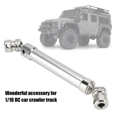 1/10 RC Car Aluminium Drive Shaft 110mm Adjustable Hex for Crawler Truck Silver