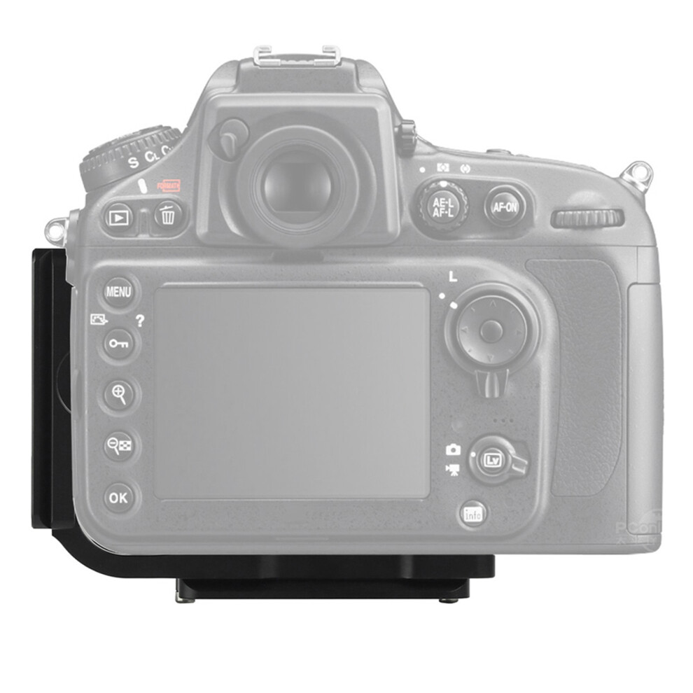 Durable Aluminum Quick Release Qr L Bracket For Nikon D800/D810/D800e, Black 7891363448638