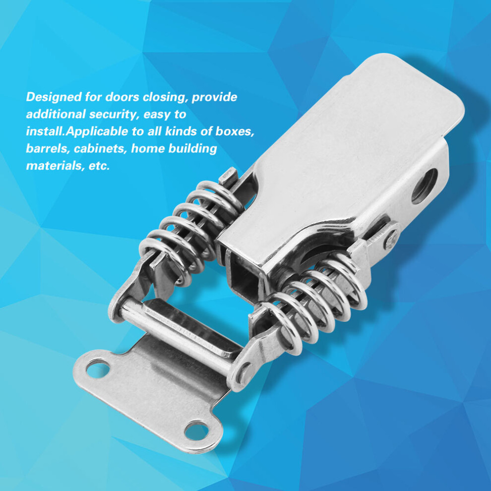 Stainless Steel Spring Loaded Catch Hasp Hardware For Furniture And Storage 9461363449072