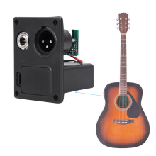 Kupfer-Gitarrenkabel 3 m 6,35 mm rauscharm, 9-V-EQ-Box