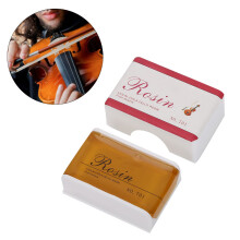 Violin Viola Cello Rosin in Yellow with Brush String Instrument Cleaning Tool