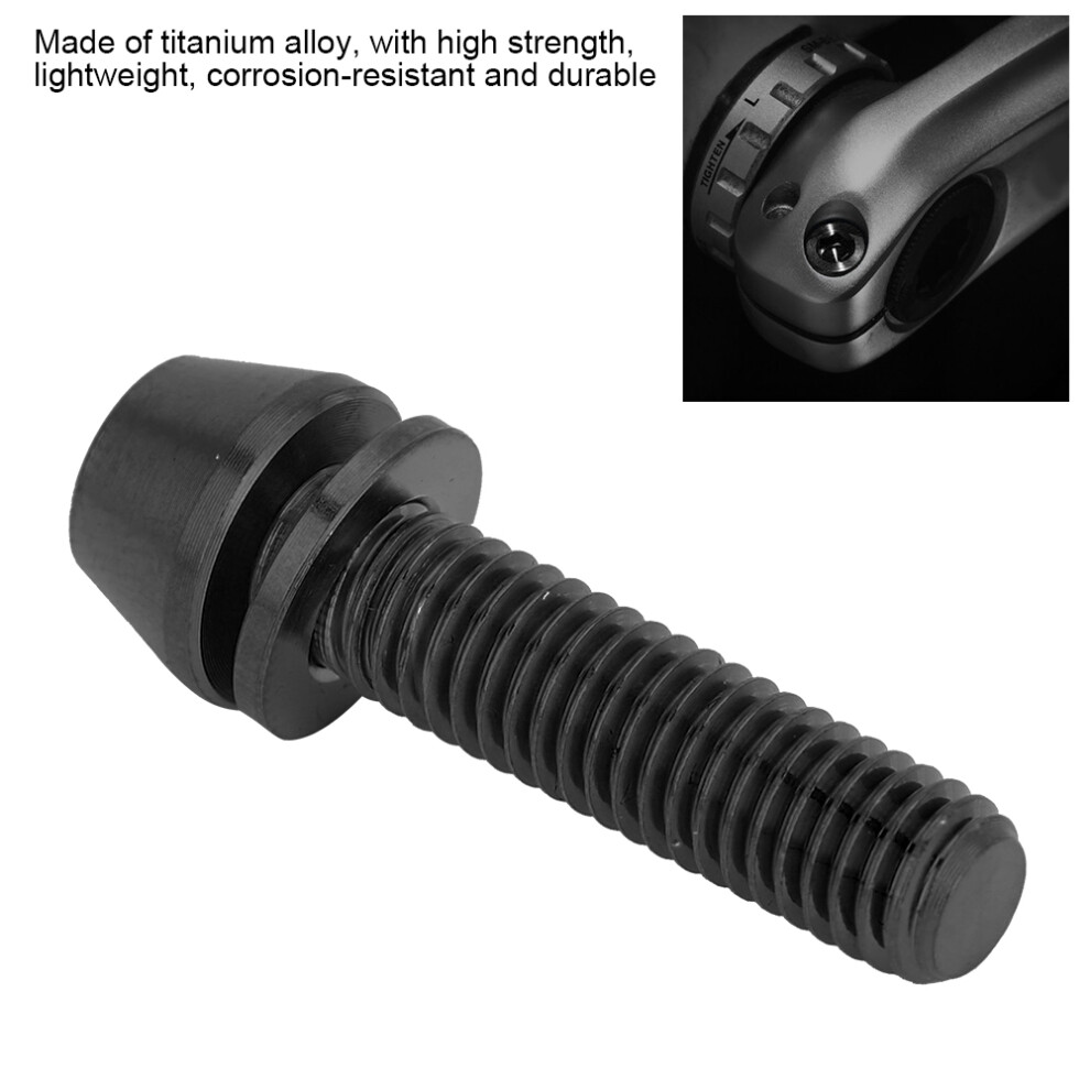 Mtb Tapered Head Bolt M5x20 With Washer For Cycling Bike Repairs Black 3191363450544