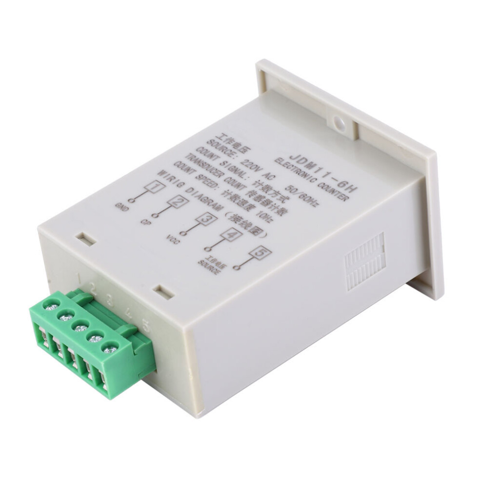 Jdm11-6H 6-Digit Led Electronic Counter, Ac220v, Digital Display 7681363451437