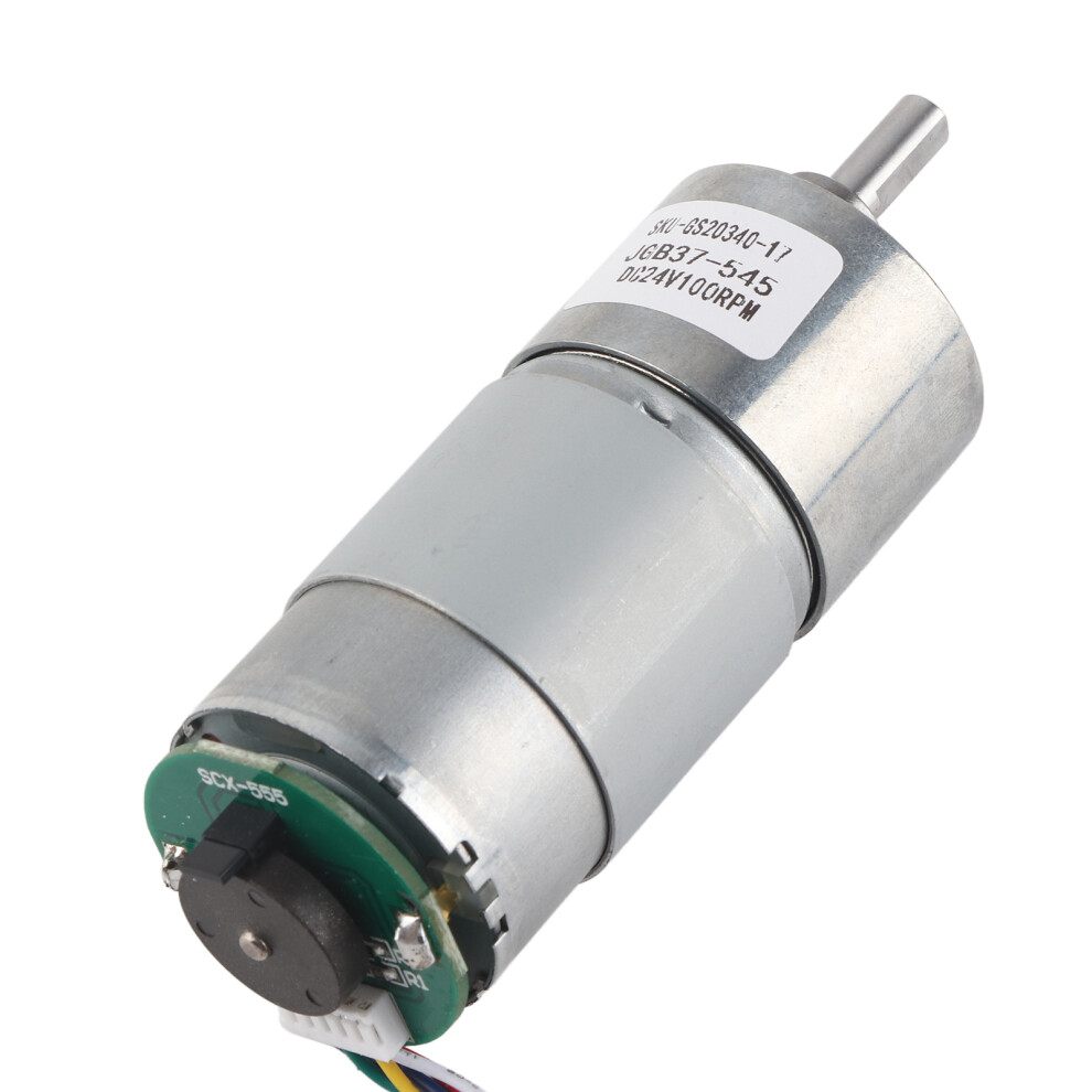 12/24V Gear Motor With Encoder 100Rpm Large Torsion Power Speed Reduction 4681363451751