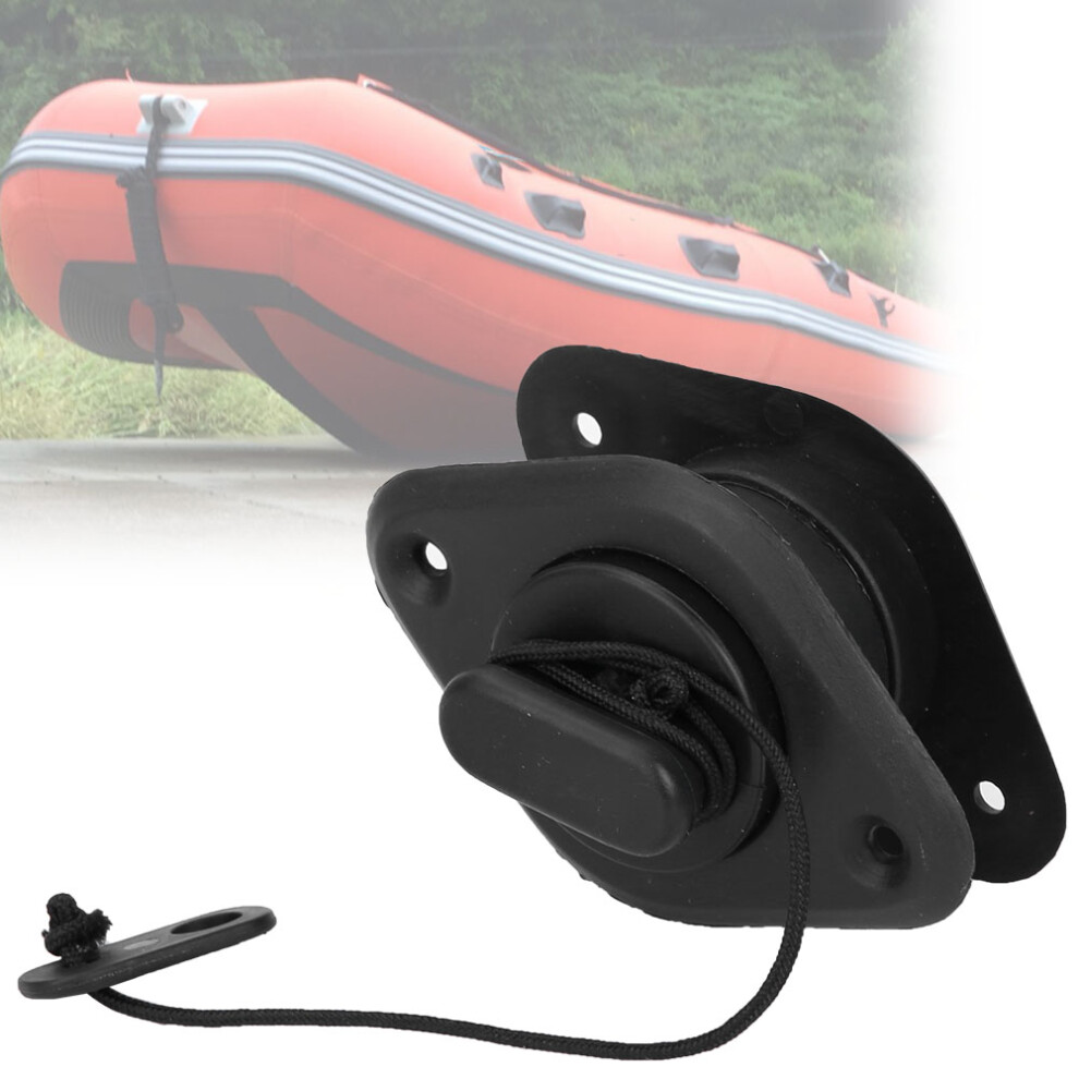 Premium Pvc Black Drain Valve For Kayaks Inflatable Boats Dinghies 4261363453087
