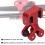Aluminum Alloy Archery Cable Slide Bow String Roller Glide Block Separator Red 1