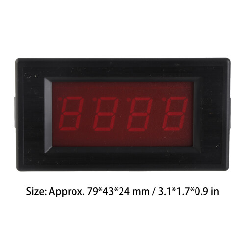 5135A 3 1/2-stellige DC 50 V Voltmeter 79x43x24mm rot 1