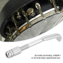 Adjustable Banjo Hooks 24pcs Length 5.4-6.4cm Strong Metal Guitar Parts