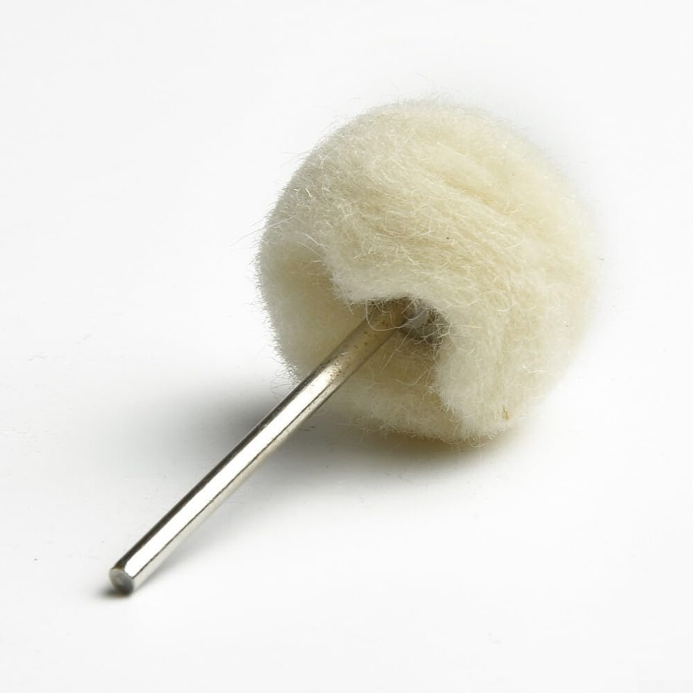 Wool Polishing Wheel Brush Set 2.35Mm Shank Rotary Tool Attachments Burrs Compatible Rust Oxide Removal 9105992316021