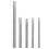 5Pcs Alloy Steel Chisel Set - Various Sizes, Straight Shank 2