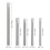 5Pcs Alloy Steel Chisel Set - Various Sizes, Straight Shank 5