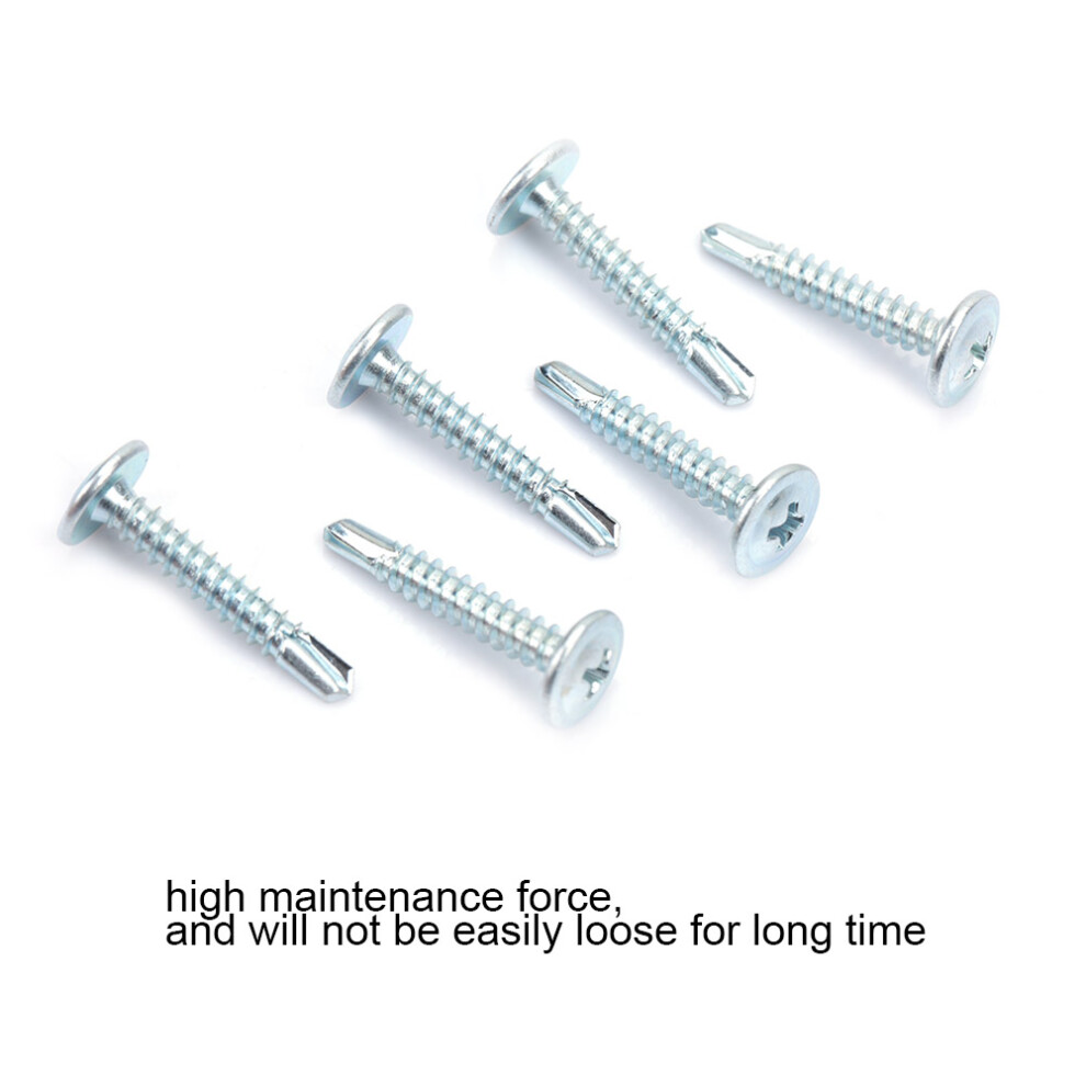 50Pcs M4.2*19 Self-Drilling Truss Head Screws: Quick & Efficient Install 8401363454424