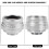 35 mm F1.6 CCTV C-Mount-Objektiv, 37 mm Filter, Silber 1