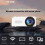 White Mini Home Theater Projector Portable Wireless Projector For Phone Multi Function Easy To Use 3