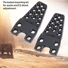 Aluminum Shock Mount Lift Kit for RC Car, Black, 34mm