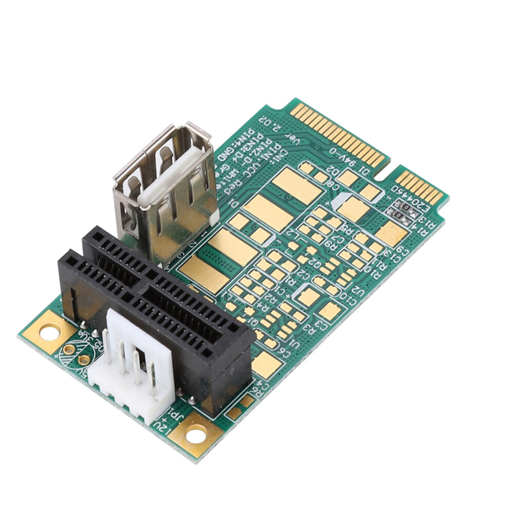Mini Pci-E To Pcie 1X Riser Adapter Card For Pci-E 4X/8X/16X Test & Expansion 8761363455365