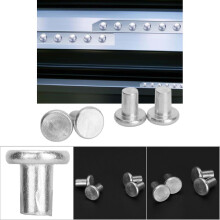 GB867 M4x4/6/8mm Aluminium-Nieten 100 Stück Silber