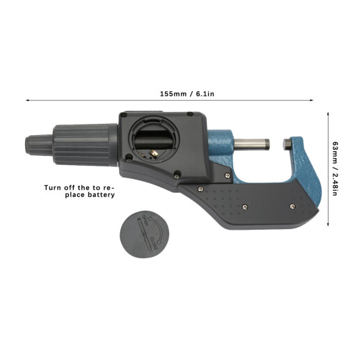 Electronic Digital Micrometer 0~25mm 0.001mm Precision Tool 2