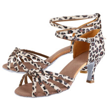 Weiche, bequeme Latein-Tanzschuhe 335 g Gr. 37 Leopardendruck