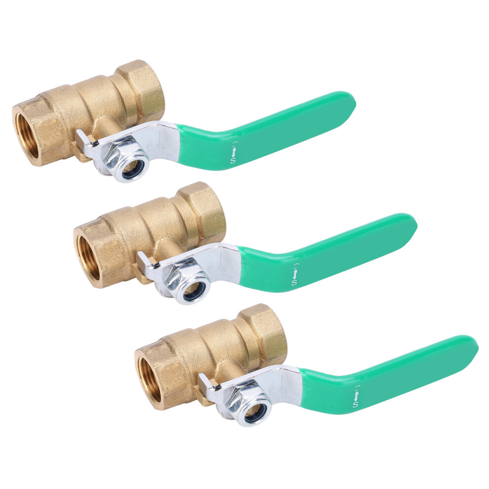Brass Double Female Thread Ball Valve 3/8In Corrosion Resistant Pipe Fitting 9421363456654