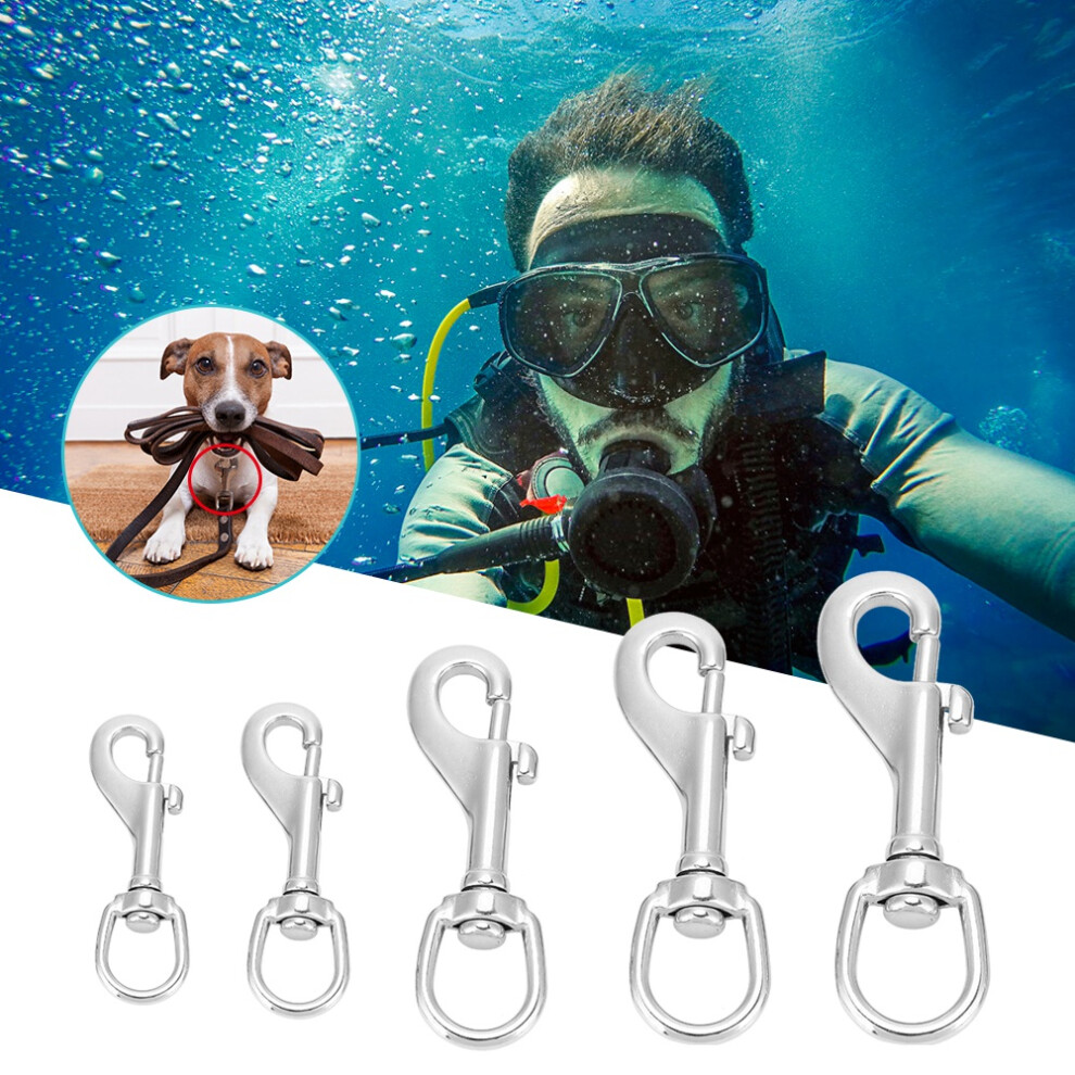 High Strength 316 Stainless Steel Snap Hook For Bags & Diving 92Mm 3291363458011