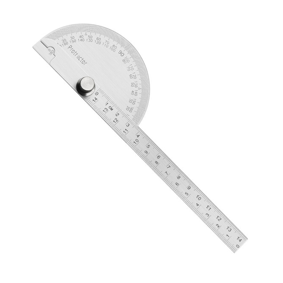 Carpenter Angles Finders Protractors 14Cm/10Cm Stainless Steel Semi Circular Angle Finder Ruler Measurement Tool 9067246006860