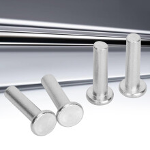 GB867 M6 Flachkopfnieten aus Aluminium 20 Stück 30 mm Silber