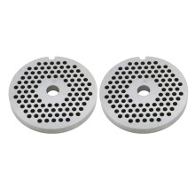 Disco de substituição em aço inoxidável para moedor de carne. Compatibilidade universal. Disco de moagem durável com furo de 3 mm. Compatível