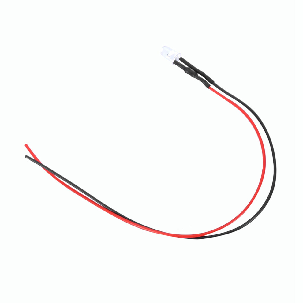 Set Of 10 12V 5Mm Multicolor Led Light Diodes With 20Cm Wiring 0.06W White 8441363458473