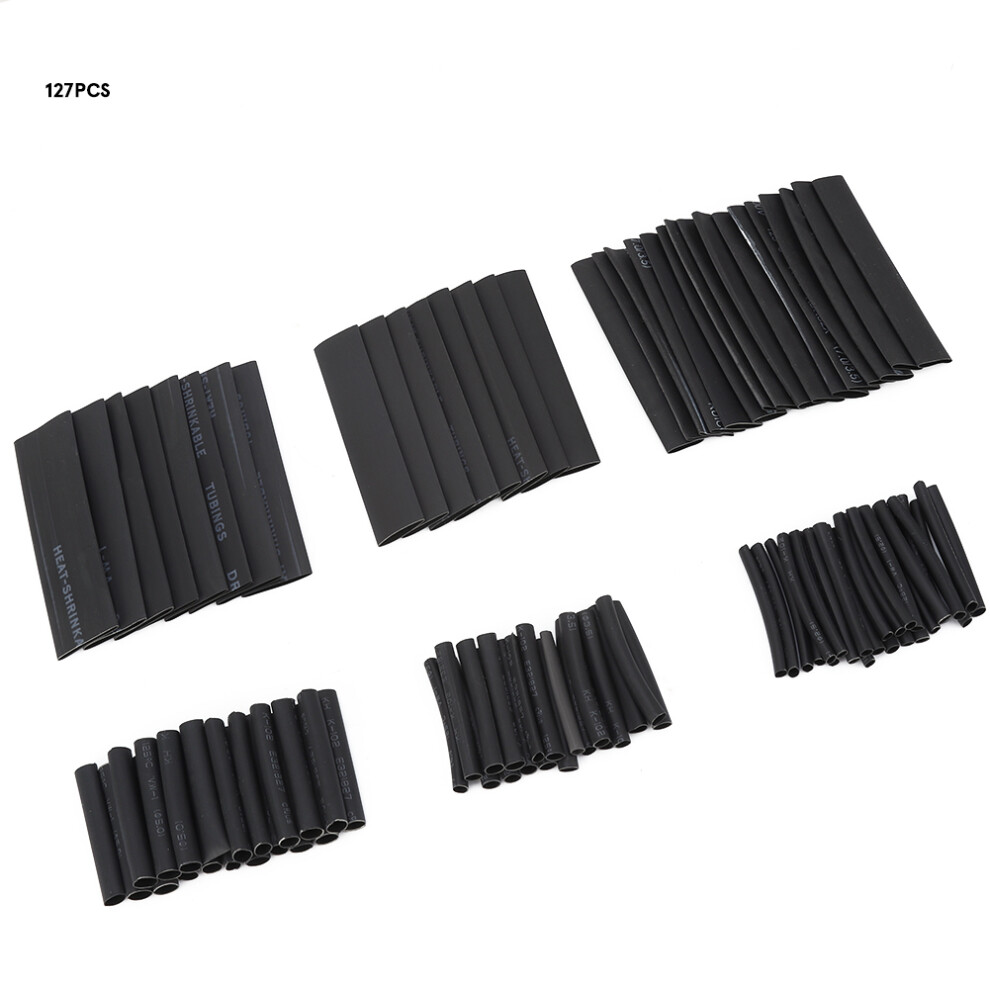 Eco-Friendly 127Pcs Heat Shrink Tube Set For Wires - Multiple Sizes 4631363461700