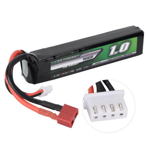 11.1V 1000mAh 15C Lithium Battery T Plug Compact Size