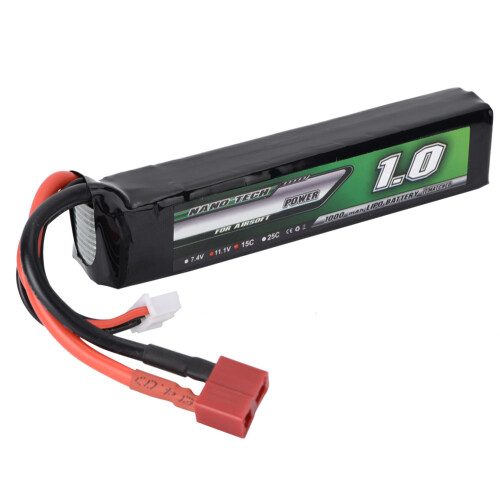 11.1V 1000mAh 15C Lithium Battery T Plug Compact Size 1