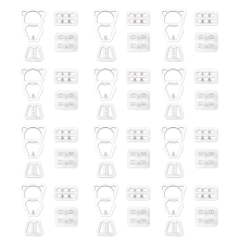 Nylon-BH-klämmor för bilresor, tydlig design och utbyte av BH-krokar, främjar självständig matlagning (hållbar och återanvändbar)